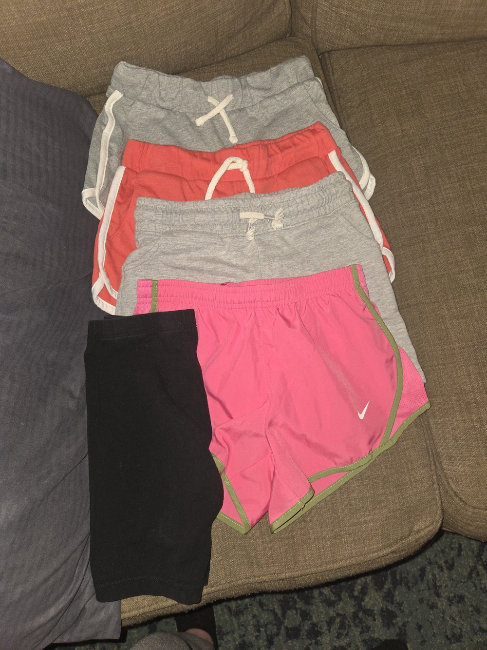 Toddler Shorts Bundle. Nike Pink Athletic Shorts + Assorted Casual Shorts Bundle